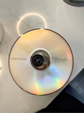 Memorex DVD+R 16x 4.7GB Spindle Discs Silver & Black
